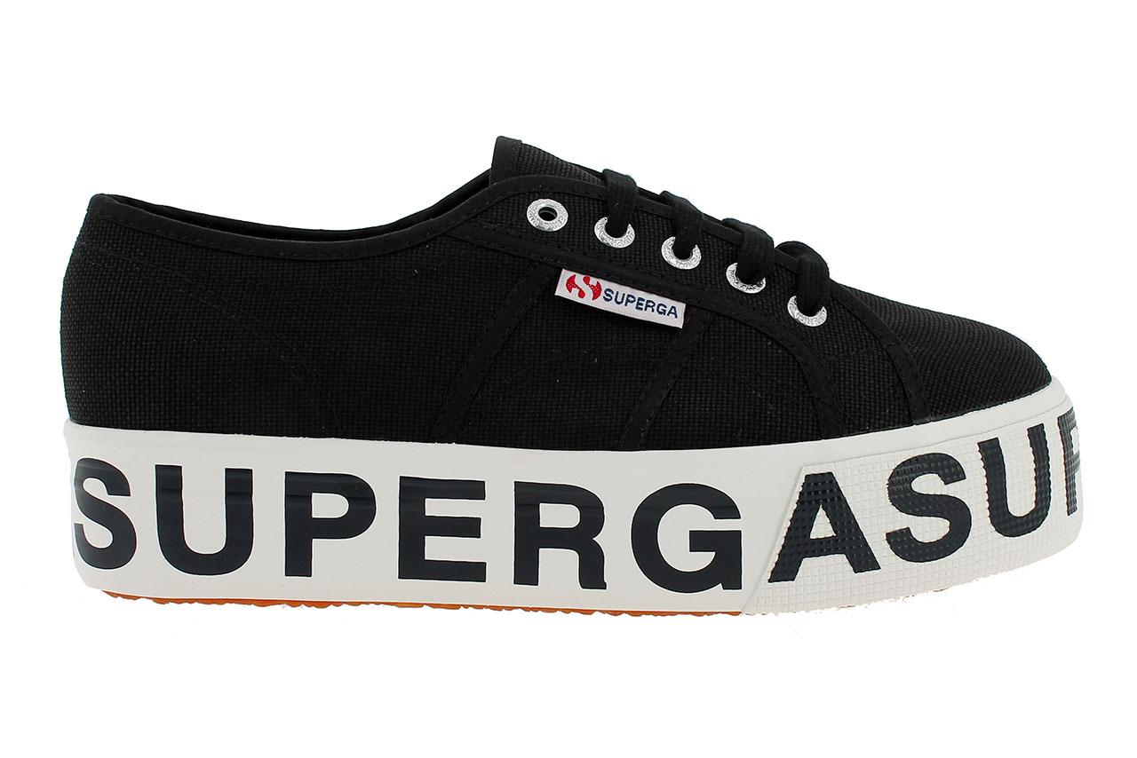 Zapatilla con plataforma Superga-2790-cot-letras