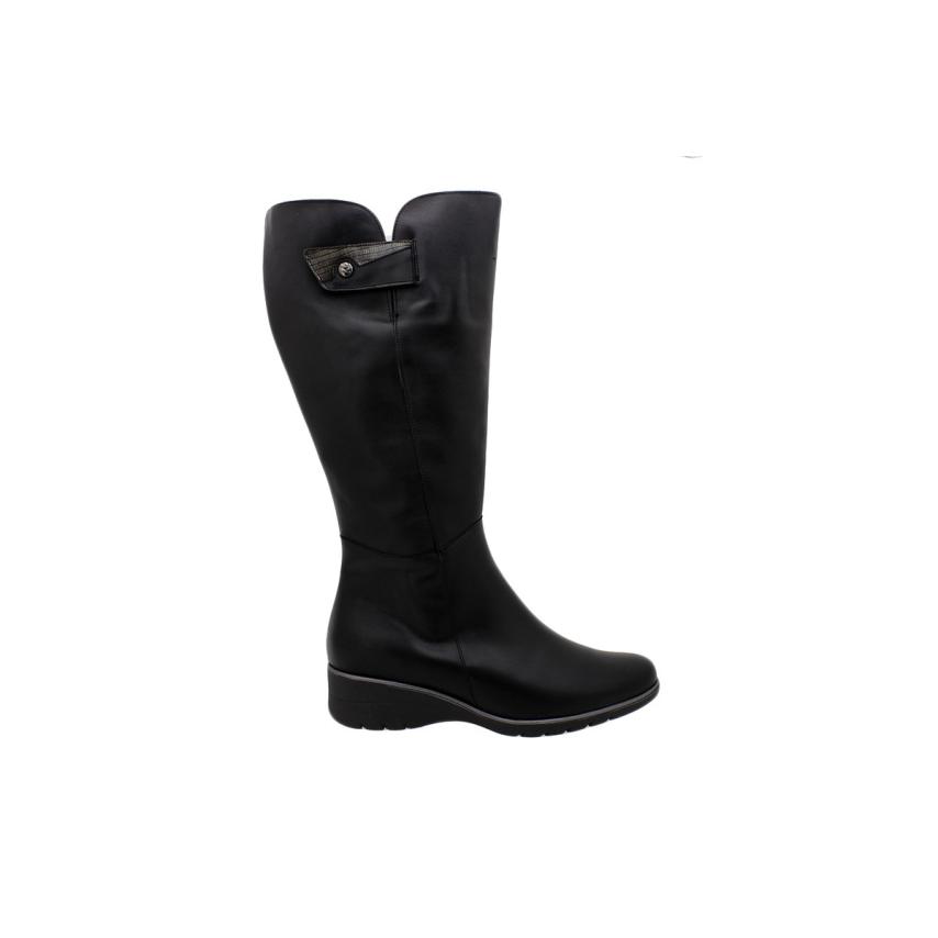 Bota plana para mujer Piesanto-195980 Xl Negro